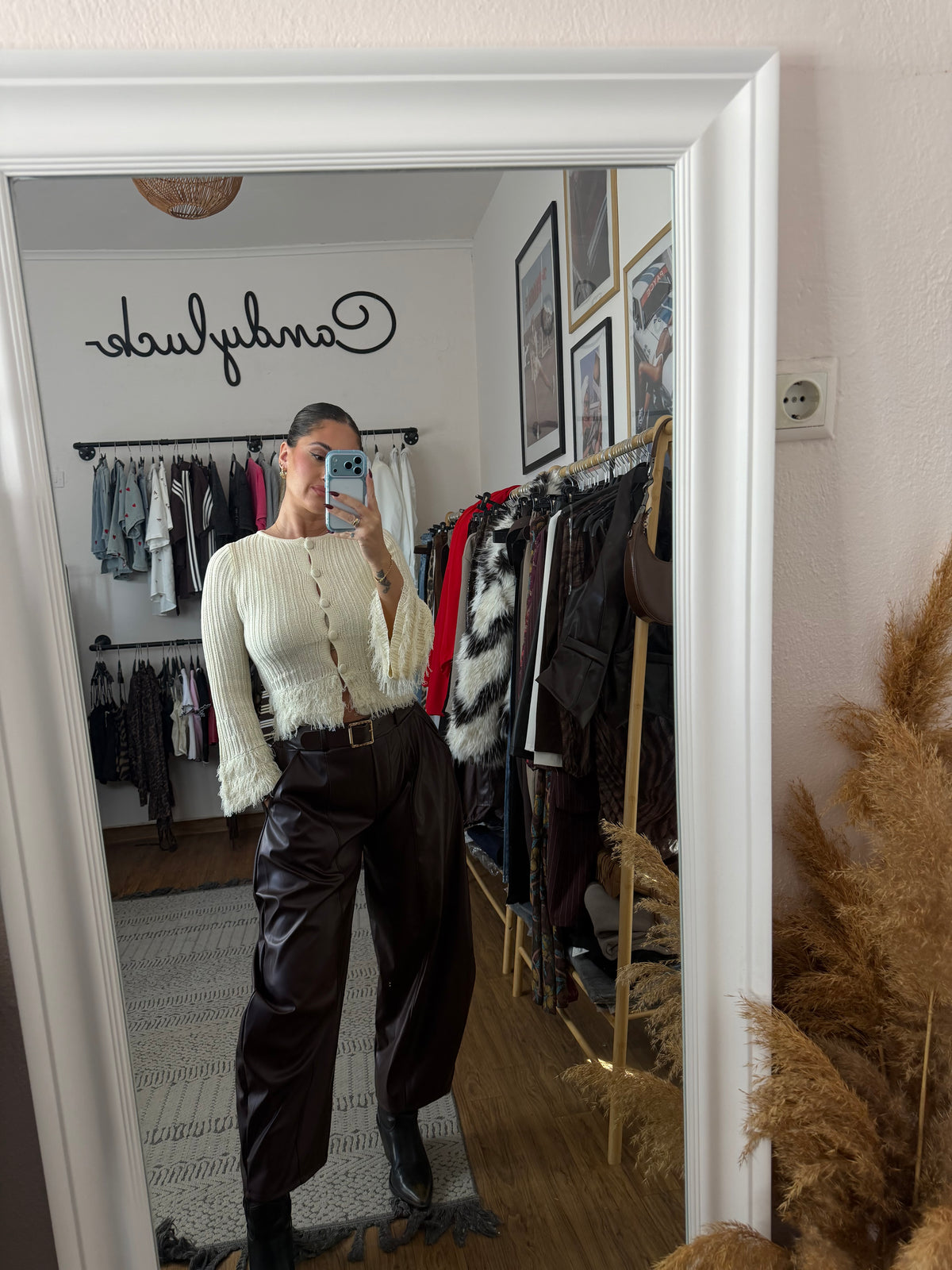 Leather pants balloon