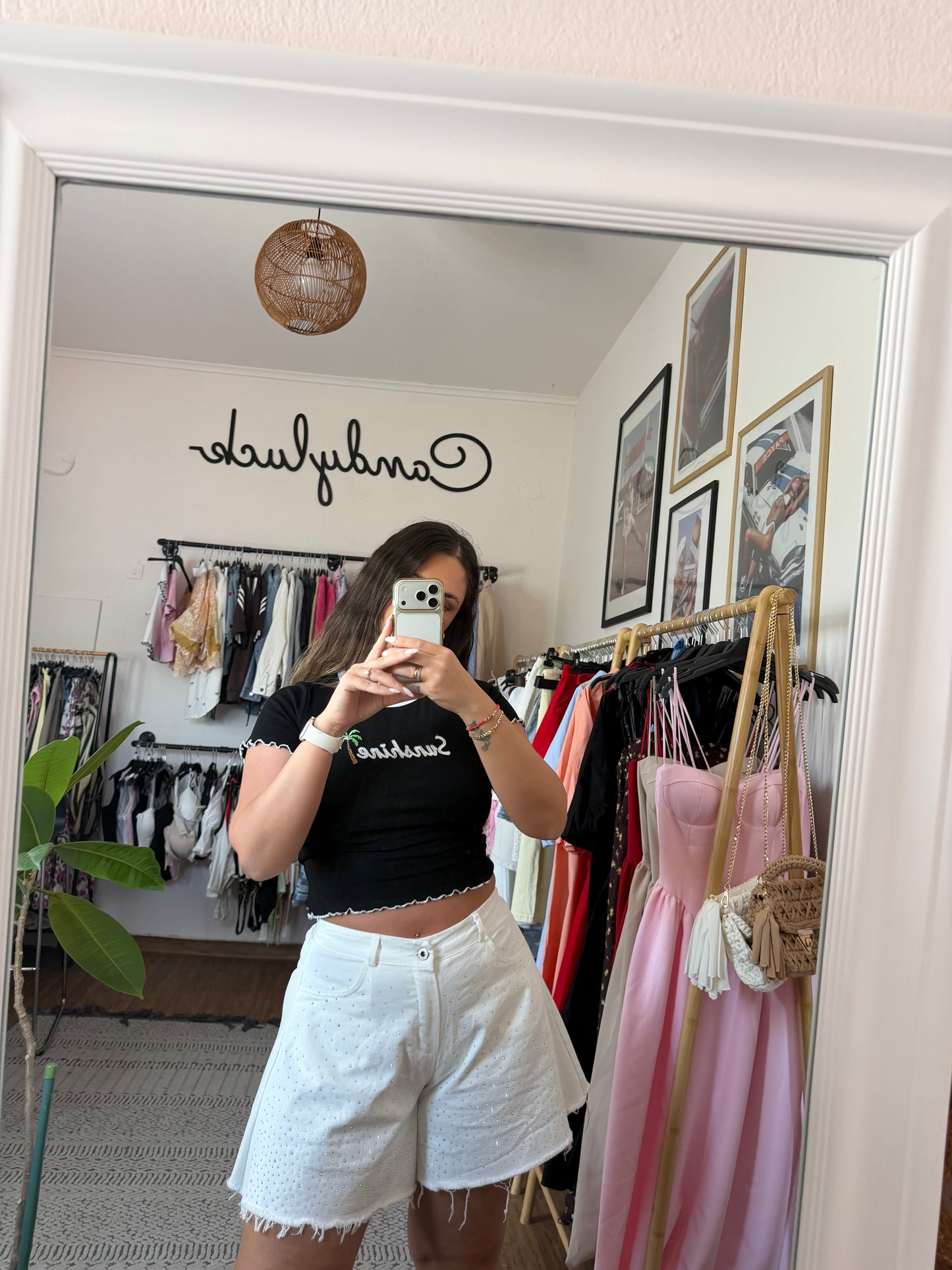 Shorts with Strass