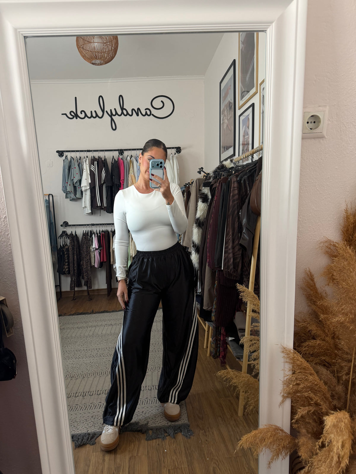 Satin joggers