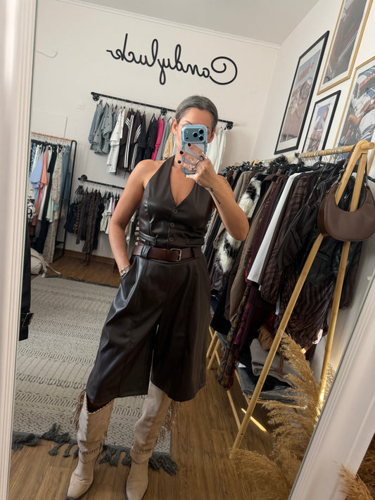 Leather top