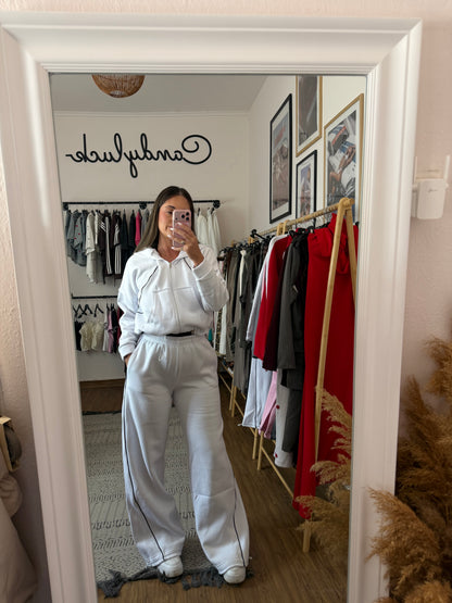 White tracksuit set