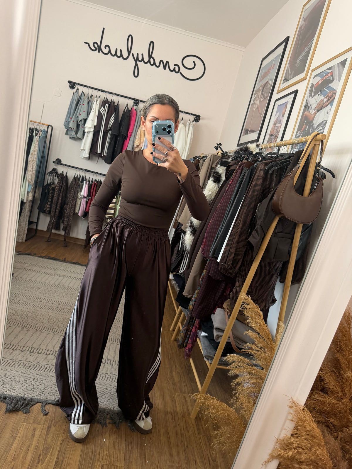 Satin joggers