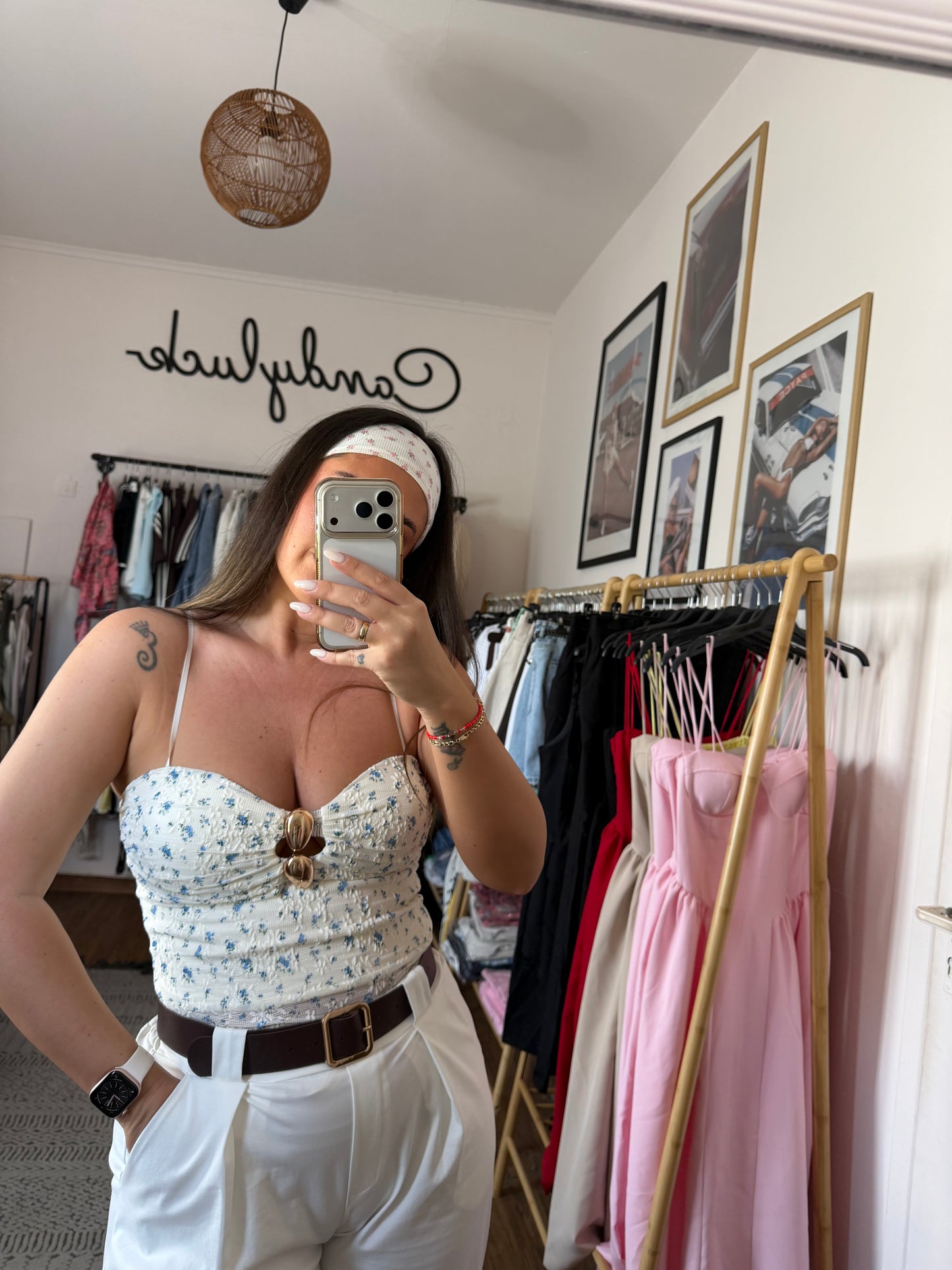 Flower bodysuit