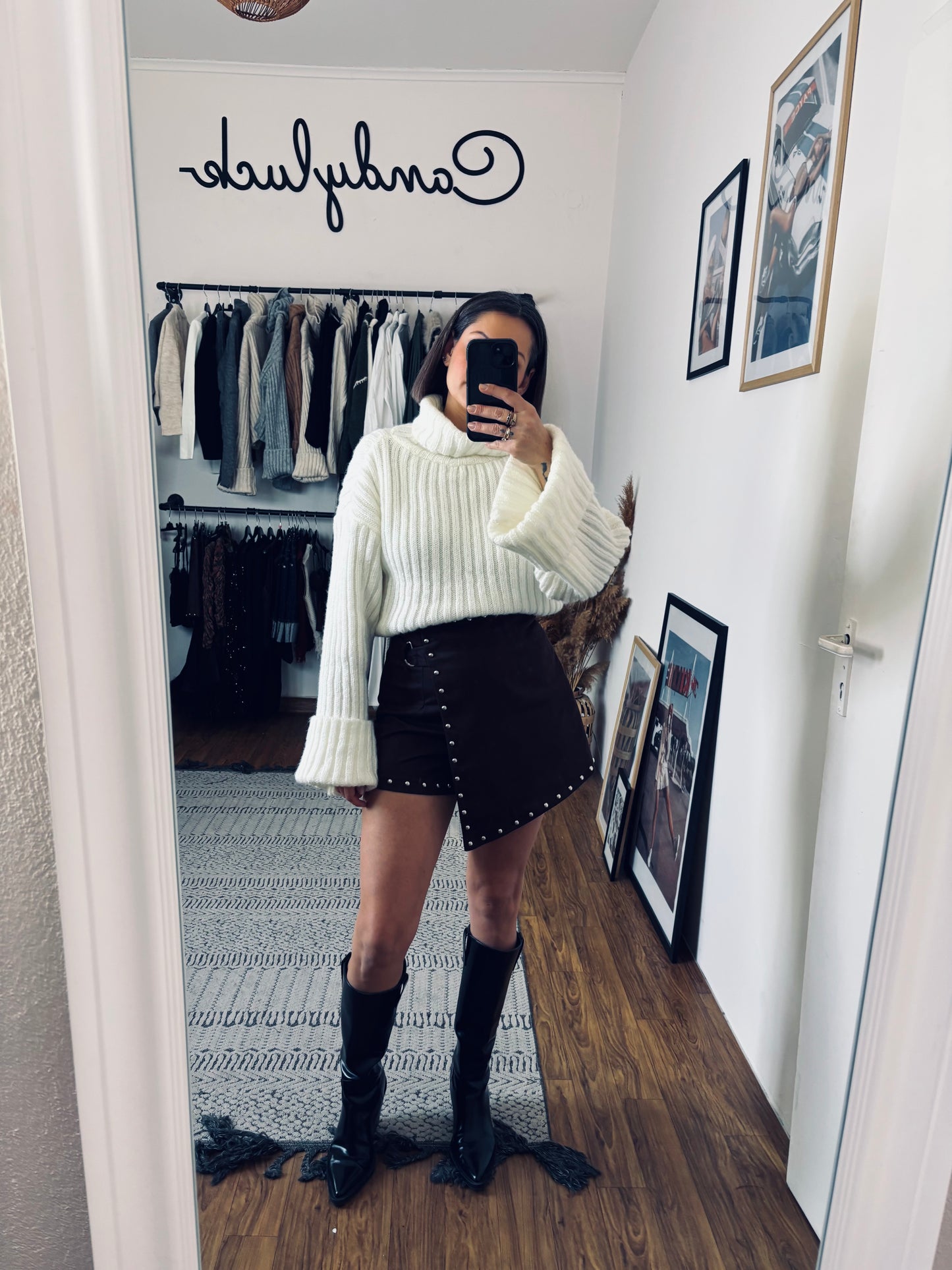 Knitted sweaters top