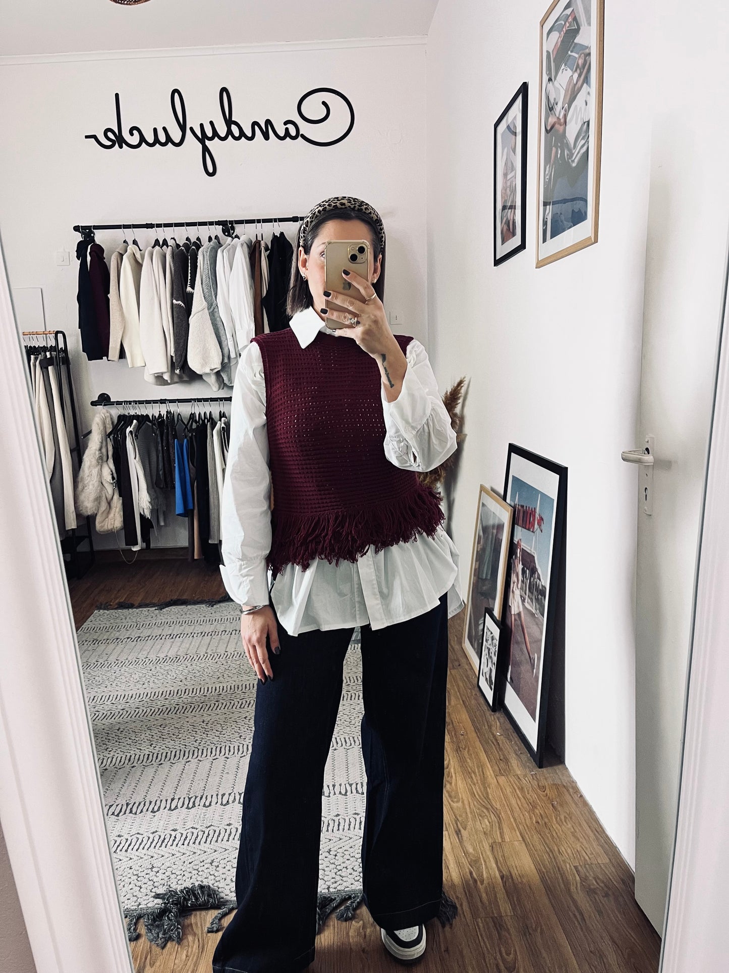 Black Knit Vest Πλεκτό γιλέκο