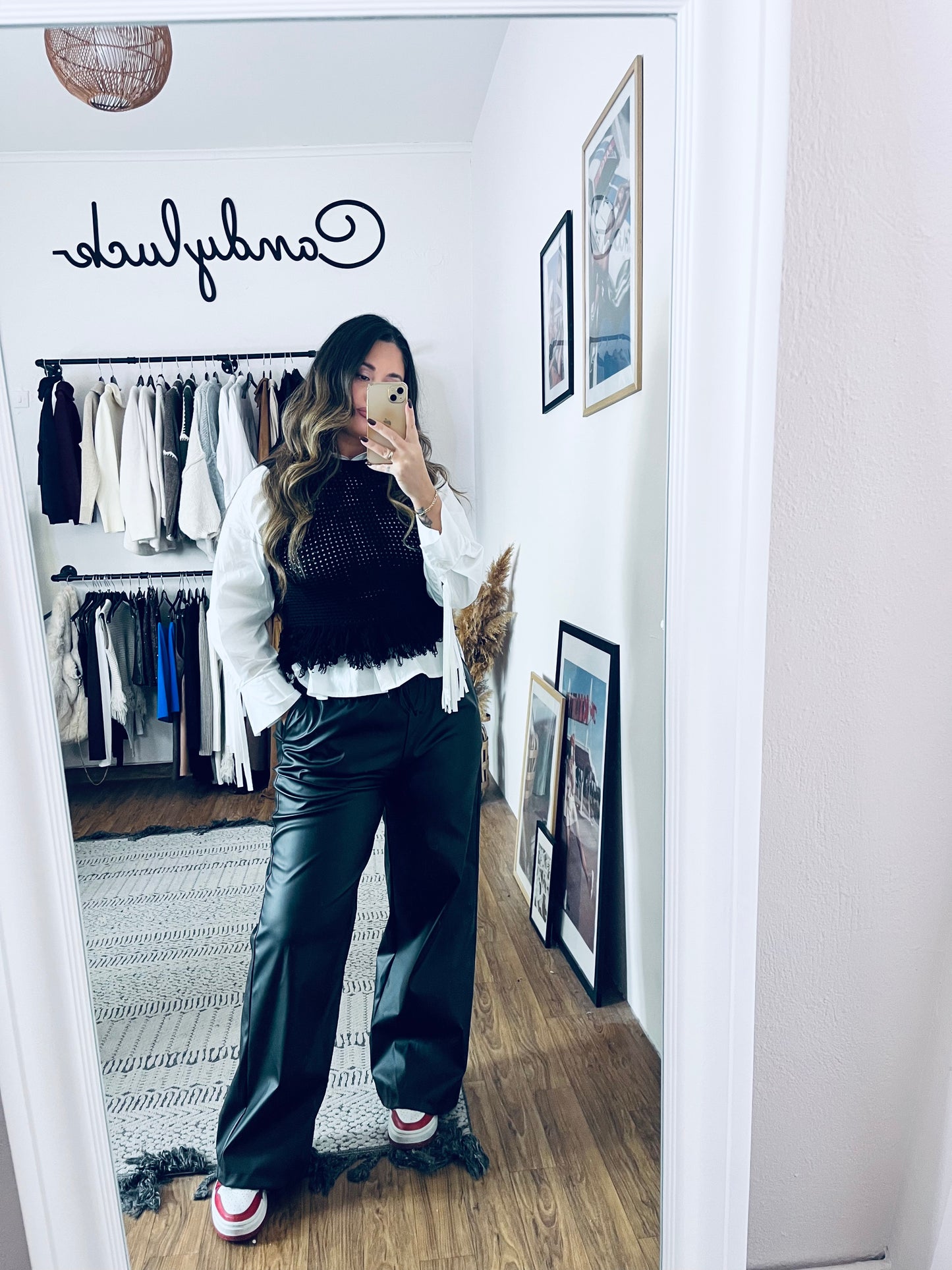 Black Knit Vest Πλεκτό γιλέκο